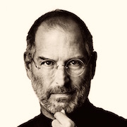 Photo of Steve Jobs, former CEO of Apple Computers.